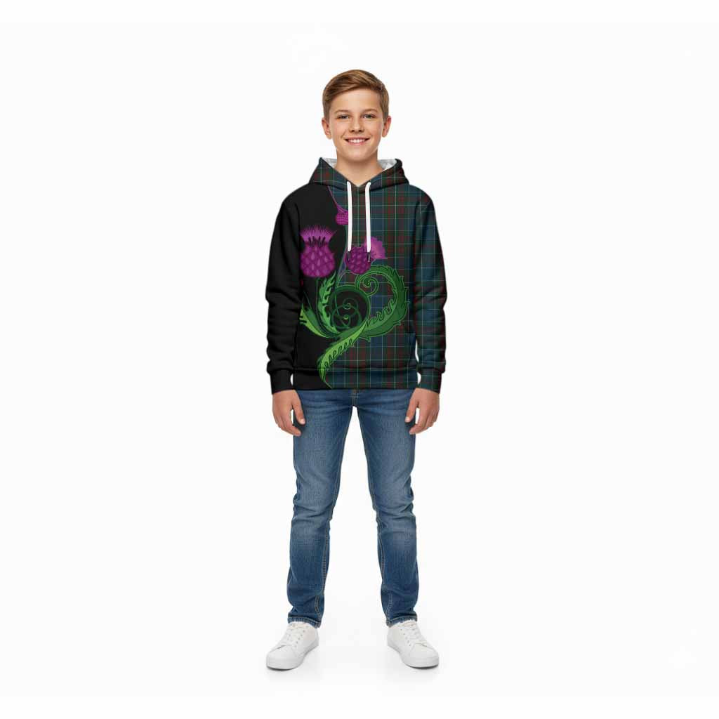 MacConnell (McConnell) Tartan Kid Hoodie Traditional Scottish Thistle