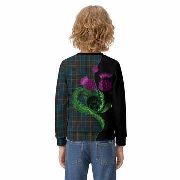 MacConnell (McConnell) Tartan Kid Knitted Sweatshirt Traditional Scottish Thistle