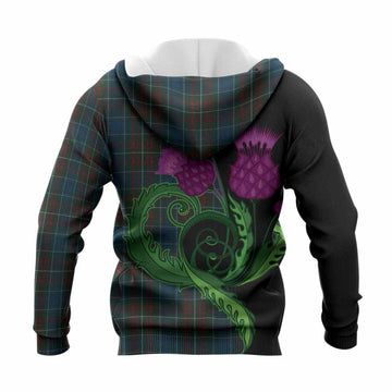 MacConnell (McConnell) Tartan Knitted Hoodie Traditional Scottish Thistle