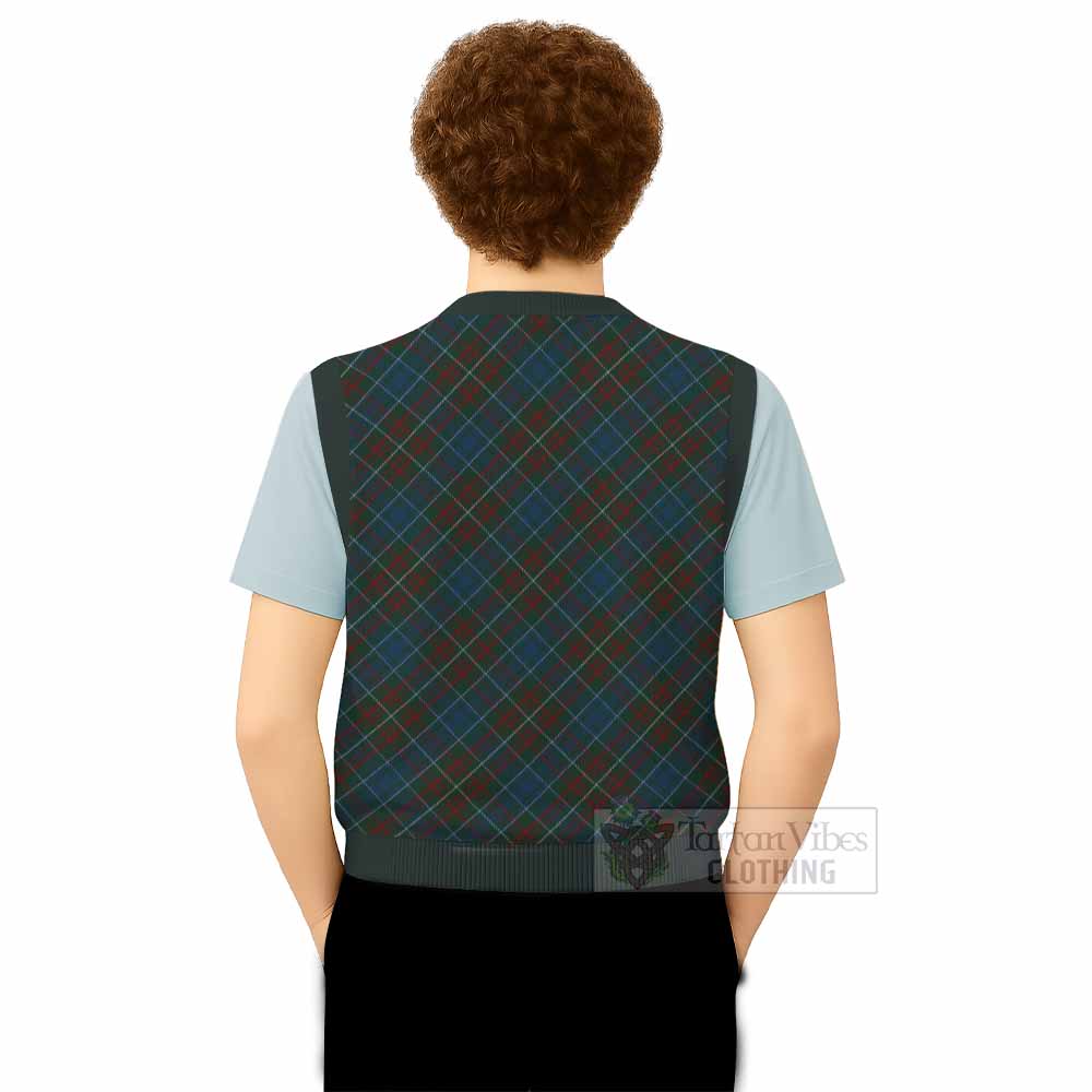 MacConnell (McConnell) Tartan  Knitted V-Neck Vest Cross Style