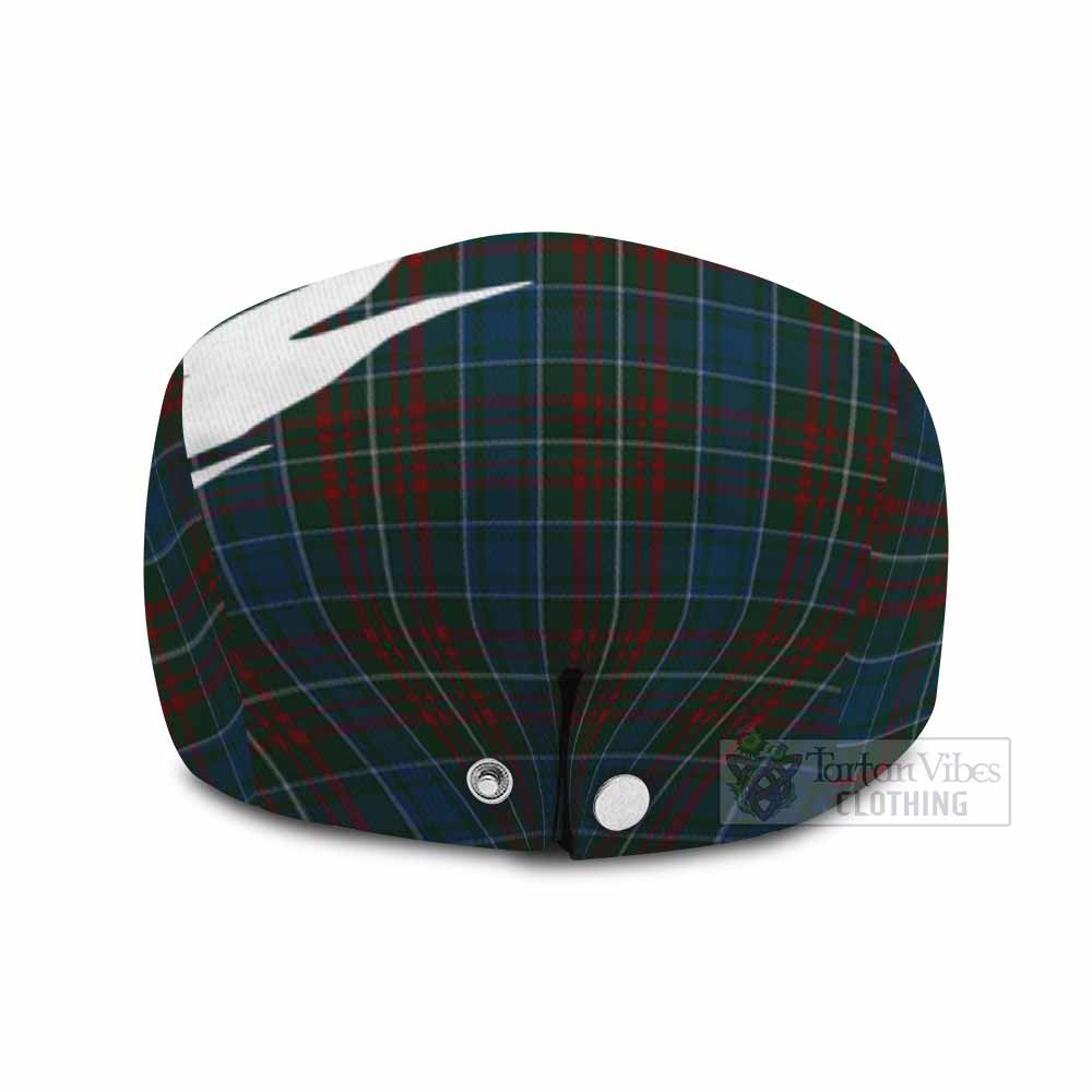 MacConnell (McConnell) Tartan Loch Ness Monster Scottish Heritage Art Flat Cap, Jeff Cap