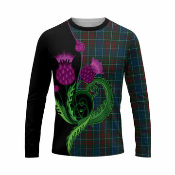 MacConnell (McConnell) Tartan Long Sleeve T-Shirt Traditional Scottish Thistle