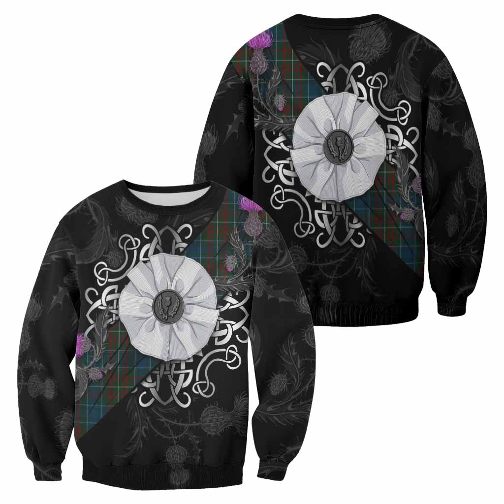 MacConnell (McConnell) Tartan Sweatshirt Jacobite White Rose - Tartan Vibes Clothing