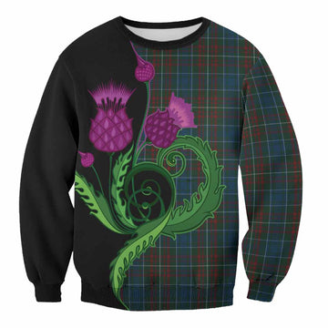 MacConnell (McConnell) Tartan Sweatshirt Traditional Scottish Thistle