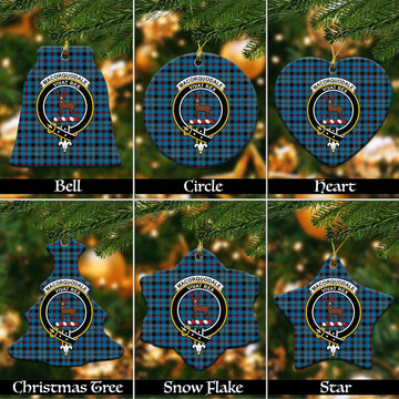 MacCorquodale (McCorquodale) Tartan Christmas Ceramic Ornaments with Family Crest Ceramic - Tartan Vibes Clothing