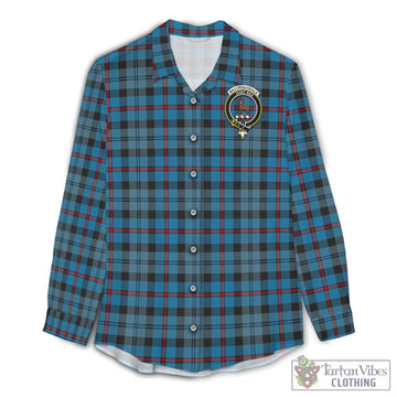 MacCorquodale (McCorquodale) Tartan Women's Casual Shirt with Family Crest Female - Tartan Vibes Clothing