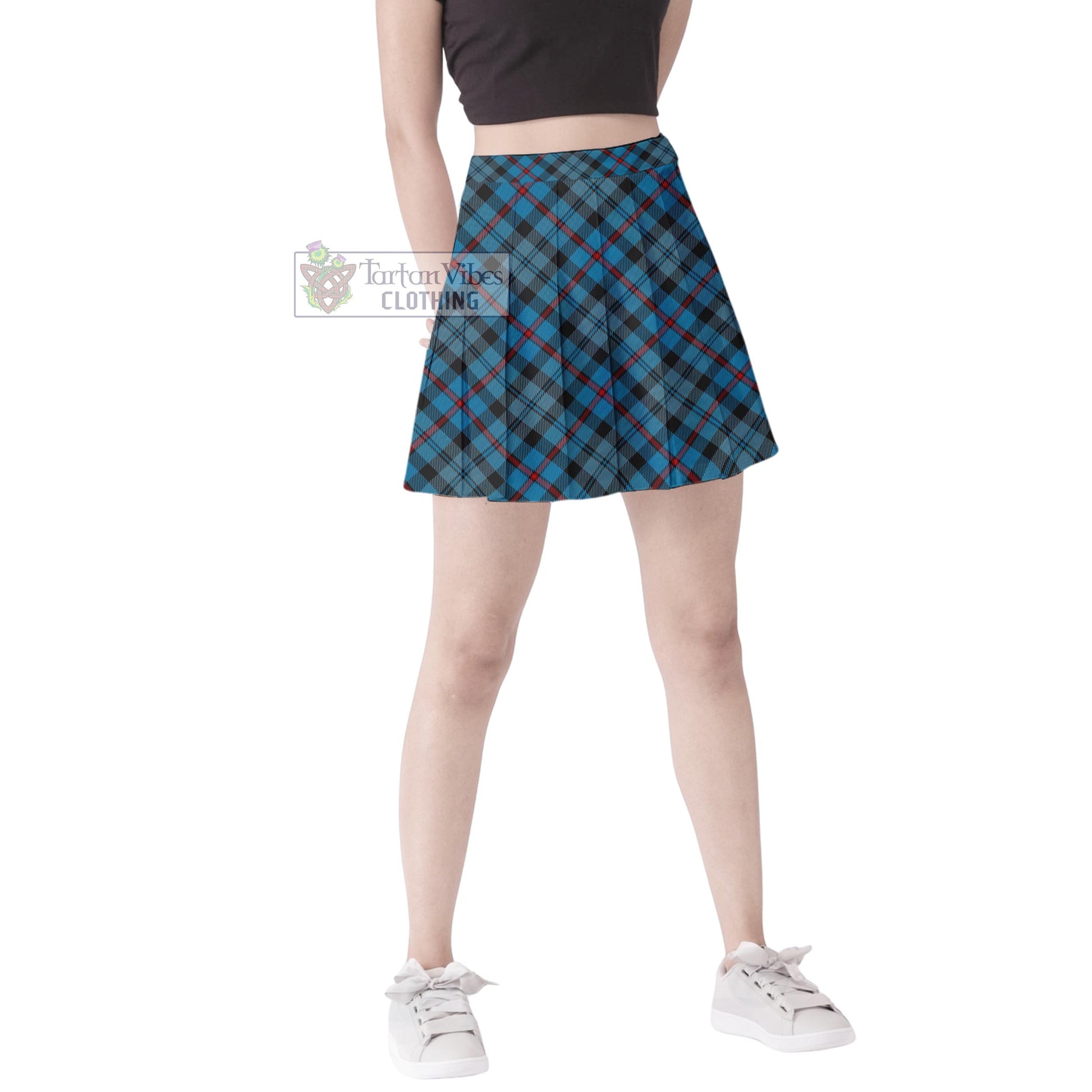 MacCorquodale (McCorquodale) Tartan Women's Plated Mini Skirt Cross Style Female - Tartan Vibes Clothing