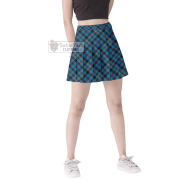 MacCorquodale (McCorquodale) Tartan Women's Plated Mini Skirt Cross Style Female - Tartan Vibes Clothing