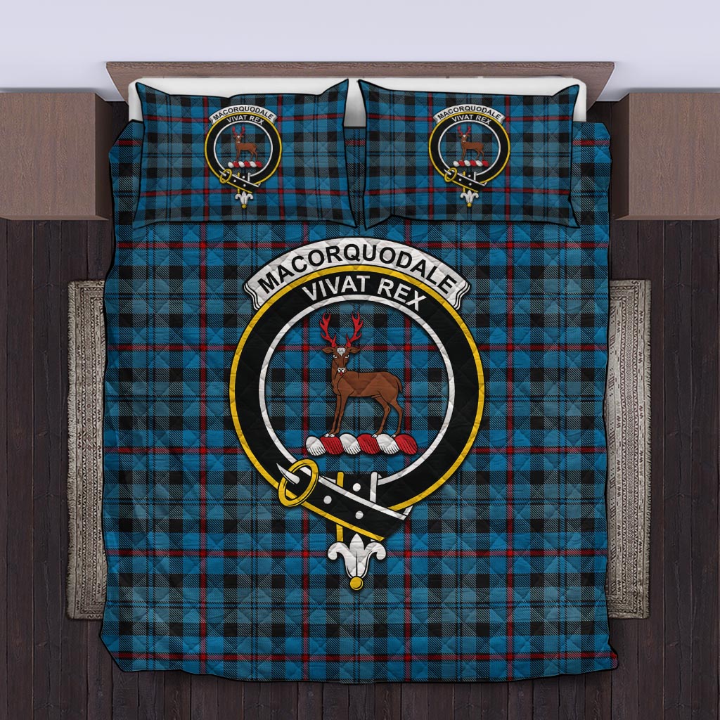 MacCorquodale (McCorquodale) Tartan Quilt Bed Set with Family Crest King - Tartan Vibes Clothing