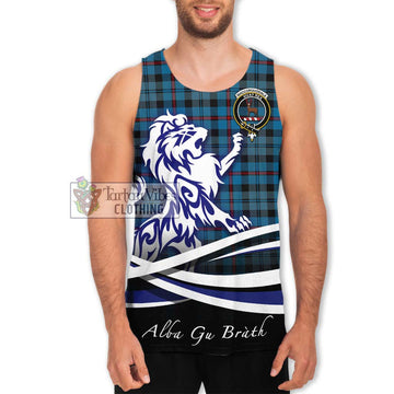 MacCorquodale (McCorquodale) Tartan Men's Tank Top with Alba Gu Brath Regal Lion Emblem Men - Tartan Vibes Clothing