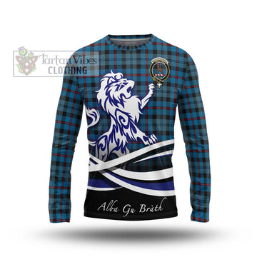 MacCorquodale (McCorquodale) Tartan Long Sleeve T-Shirt with Alba Gu Brath Regal Lion Emblem Unisex - Tartan Vibes Clothing