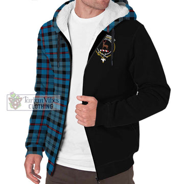 MacCorquodale (McCorquodale) Tartan Sherpa Hoodie with Family Crest and Half Of Me Style Unisex S - Tartan Vibes Clothing