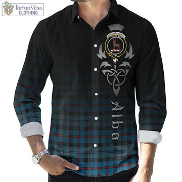 MacCorquodale (McCorquodale) Tartan Long Sleeve Button Up Featuring Alba Gu Brath Family Crest Celtic Inspired Men's Shirt - Tartan Vibes Clothing