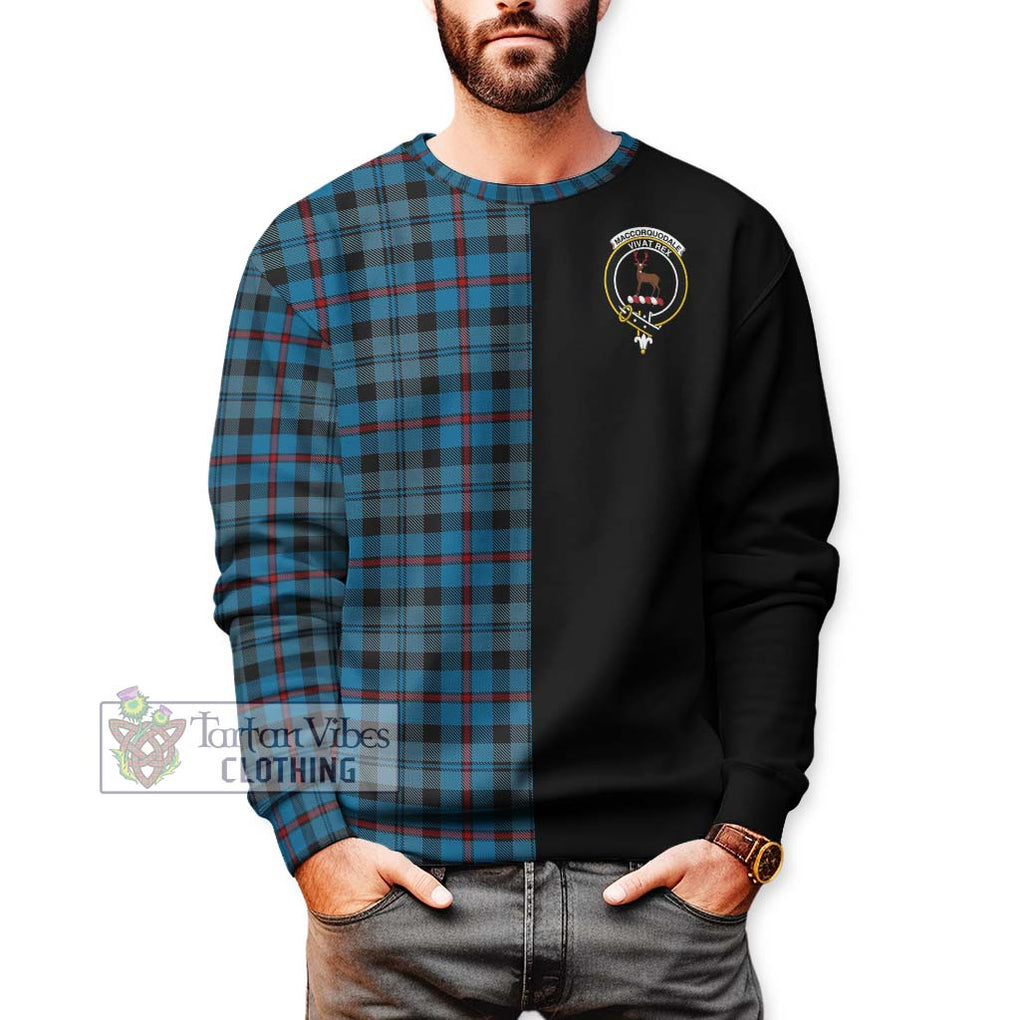 MacCorquodale (McCorquodale) Tartan Sweatshirt with Family Crest and Half Of Me Style Unisex - Tartan Vibes Clothing
