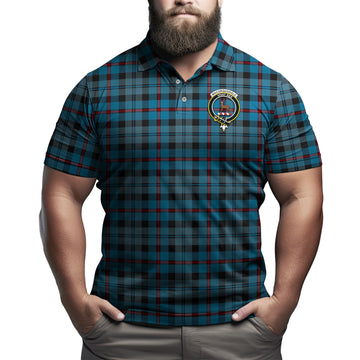 MacCorquodale Tartan Men's Polo Shirt with Family Crest