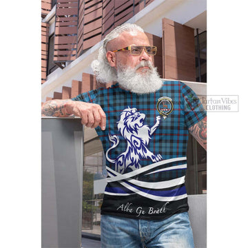 MacCorquodale (McCorquodale) Tartan Cotton T-shirt with Alba Gu Brath Regal Lion Emblem Men's Shirt - Tartan Vibes Clothing