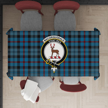 MacCorquodale (McCorquodale) Tartan Tablecloth with Family Crest XL 57.1"x70.9"(145x180cm) - Tartan Vibes Clothing