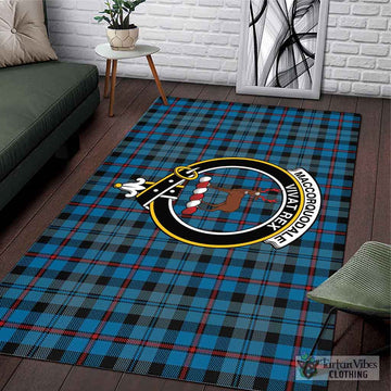 MacCorquodale (McCorquodale) Tartan Area Rug with Family Crest L 59*86 inch (150x220 cm) - Tartan Vibes Clothing