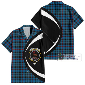 MacCorquodale (McCorquodale) Tartan Hawaiian Shirt with Family Crest Circle Style Kid - Tartan Vibes Clothing
