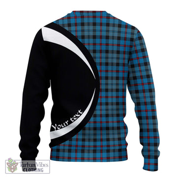 MacCorquodale (McCorquodale) Tartan Ugly Sweater with Family Crest Circle Style - Tartan Vibes Clothing
