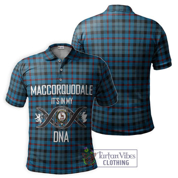 MacCorquodale (McCorquodale) Tartan Polo Shirt with Family Crest DNA In Me Style - Tartan Vibes Clothing