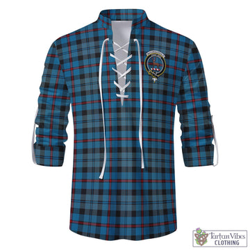 MacCorquodale (McCorquodale) Tartan Men's Scottish Traditional Jacobite Ghillie Kilt Shirt with Family Crest - Tartan Vibes Clothing