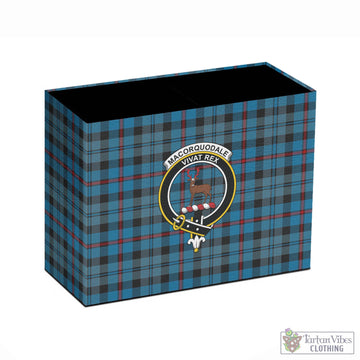 MacCorquodale (McCorquodale) Tartan Pen Holder with Family Crest - Tartan Vibes Clothing