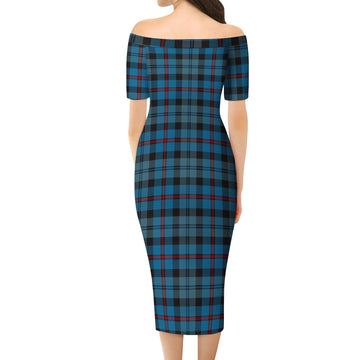 MacCorquodale (McCorquodale) Tartan Off Shoulder Lady Dress - Tartan Vibes Clothing