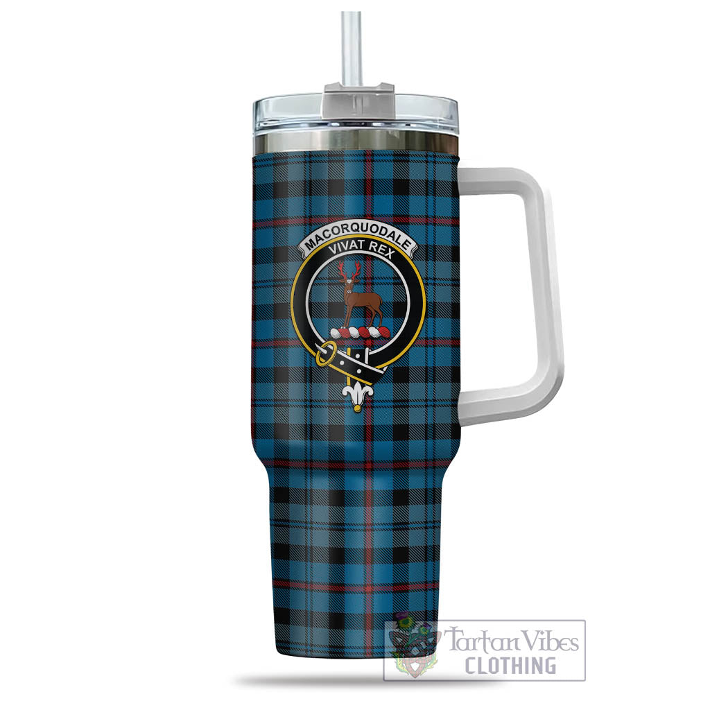 MacCorquodale (McCorquodale) Tartan Tumbler with Handle with Family Crest - Tartan Vibes Clothing