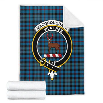 MacCorquodale (McCorquodale) Tartan Blanket with Family Crest - Tartan Vibes Clothing