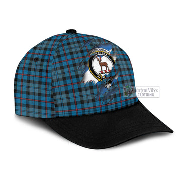 MacCorquodale Tartan Classic Cap with Family Crest In Me Style