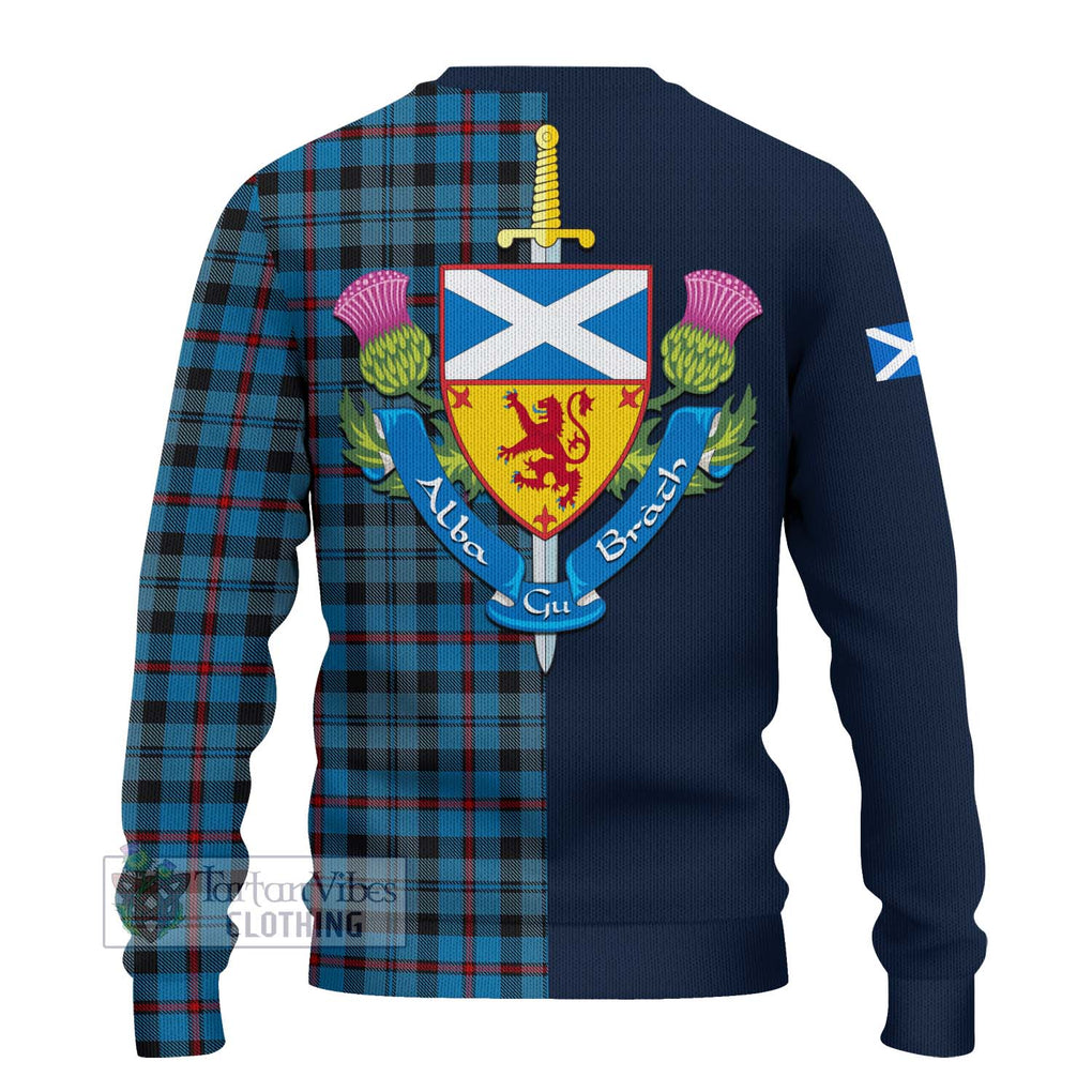MacCorquodale (McCorquodale) Tartan Ugly Sweater Alba with Scottish Lion Royal Arm Half Style - Tartan Vibes Clothing