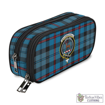 MacCorquodale (McCorquodale) Tartan Pen and Pencil Case with Family Crest - Tartan Vibes Clothing