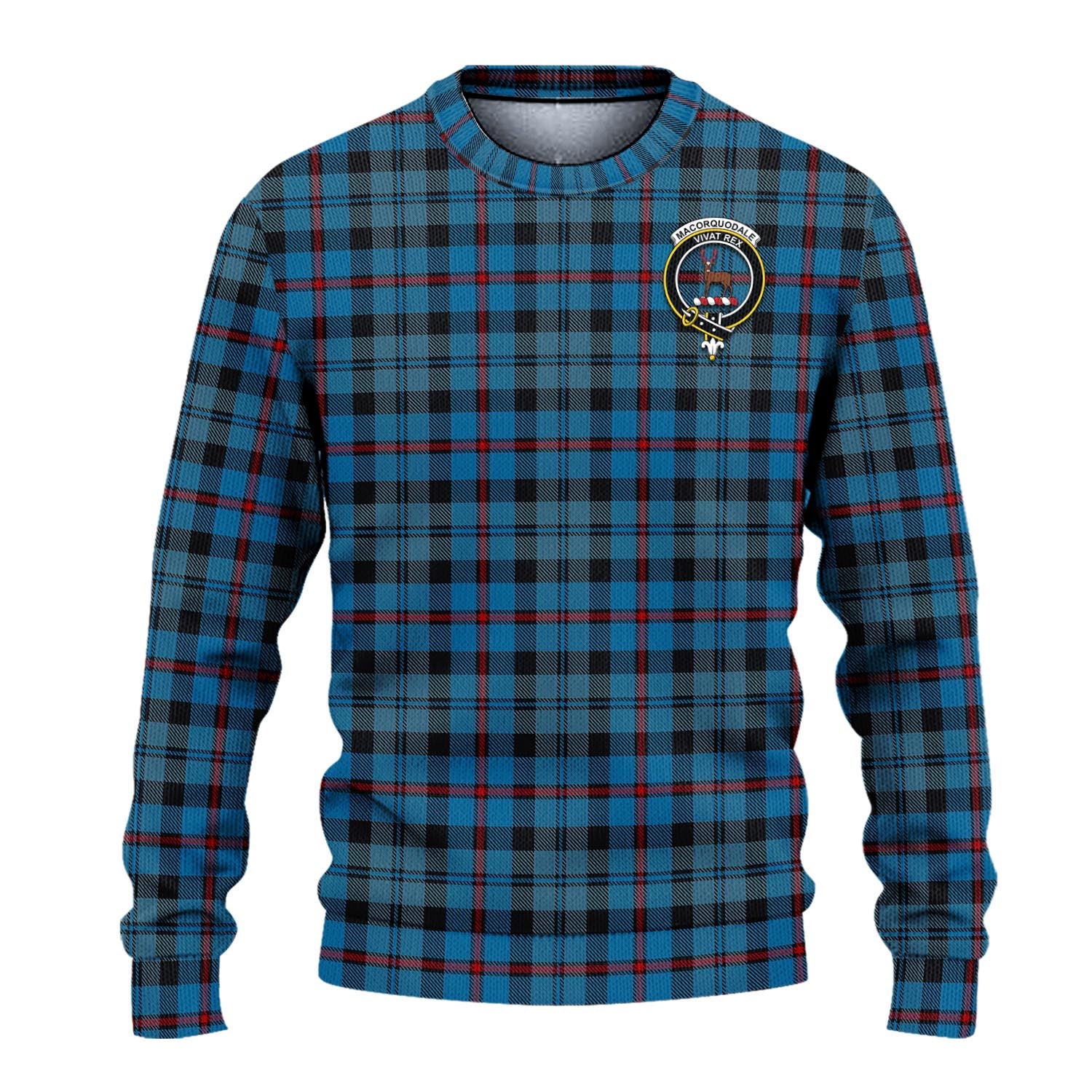MacCorquodale (McCorquodale) Tartan Ugly Sweater with Family Crest - Tartan Vibes Clothing