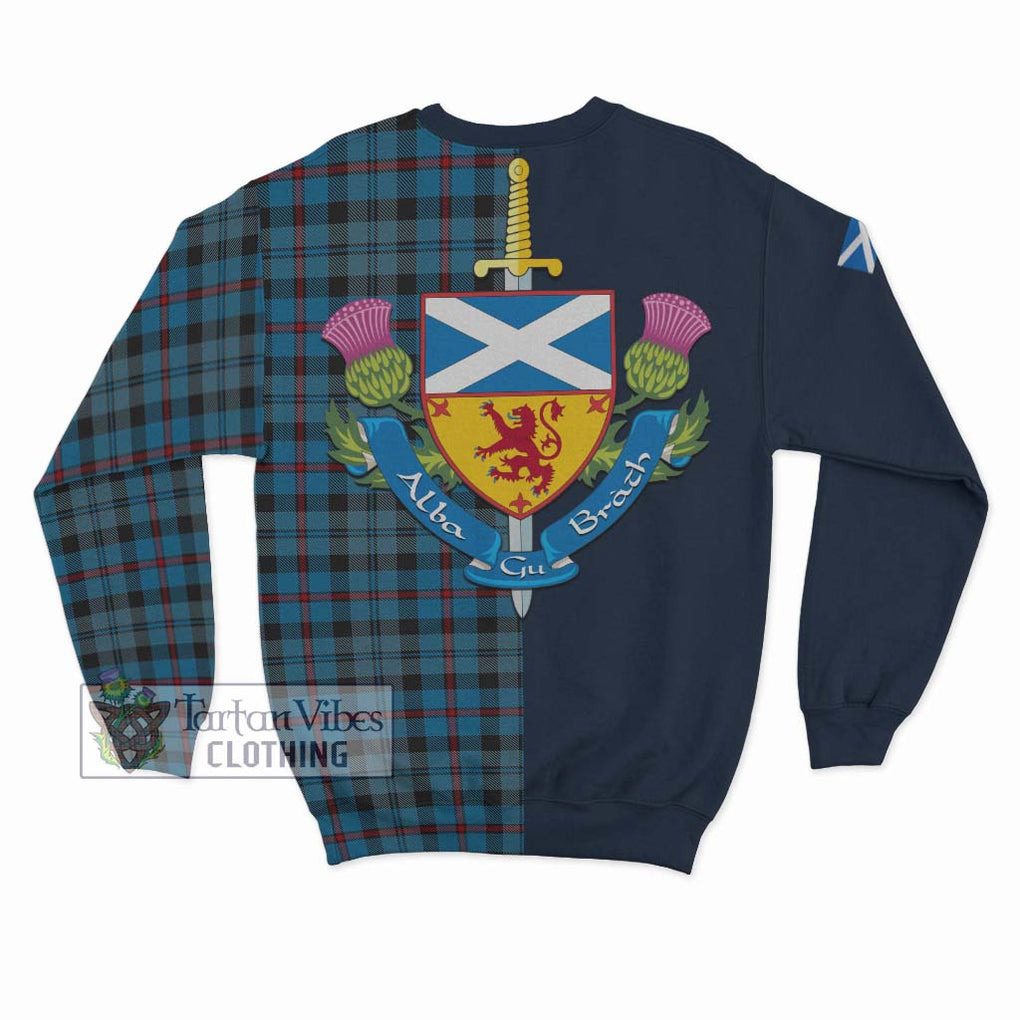 MacCorquodale (McCorquodale) Tartan Sweatshirt Alba with Scottish Lion Royal Arm Half Style - Tartan Vibes Clothing