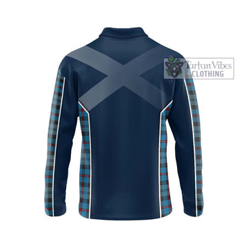 MacCorquodale (McCorquodale) Tartan Long Sleeve Polo Shirt with Family Crest and Lion Rampant Vibes Sport Style - Tartan Vibes Clothing