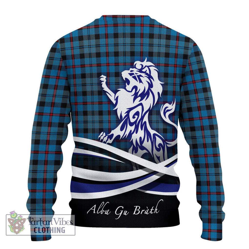 MacCorquodale (McCorquodale) Tartan Ugly Sweater with Alba Gu Brath Regal Lion Emblem - Tartan Vibes Clothing