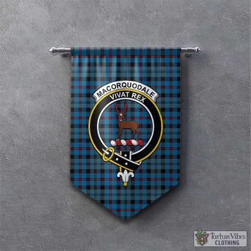 MacCorquodale (McCorquodale) Tartan Gonfalon, Tartan Banner with Family Crest - Tartan Vibes Clothing