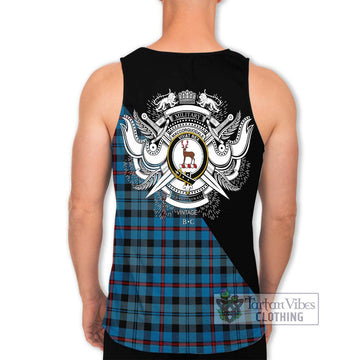MacCorquodale (McCorquodale) Tartan Men's Tank Top with Family Crest and Military Logo Style - Tartan Vibes Clothing