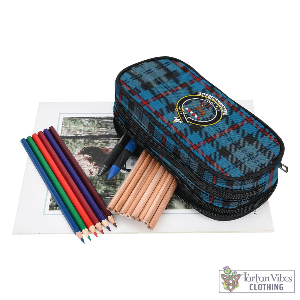 MacCorquodale (McCorquodale) Tartan Pen and Pencil Case with Family Crest - Tartan Vibes Clothing