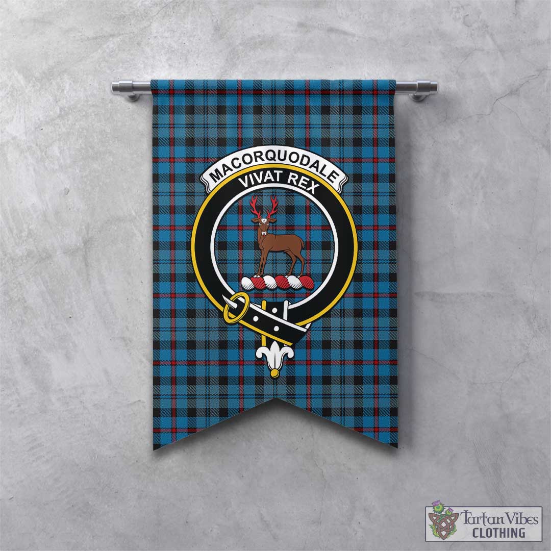 MacCorquodale (McCorquodale) Tartan Gonfalon, Tartan Banner with Family Crest - Tartan Vibes Clothing