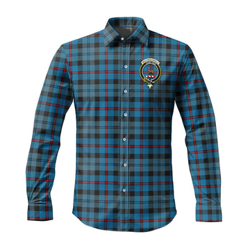 MacCorquodale (McCorquodale) Tartan Long Sleeve Button Up Shirt with Family Crest Men's Shirt - Tartan Vibes Clothing