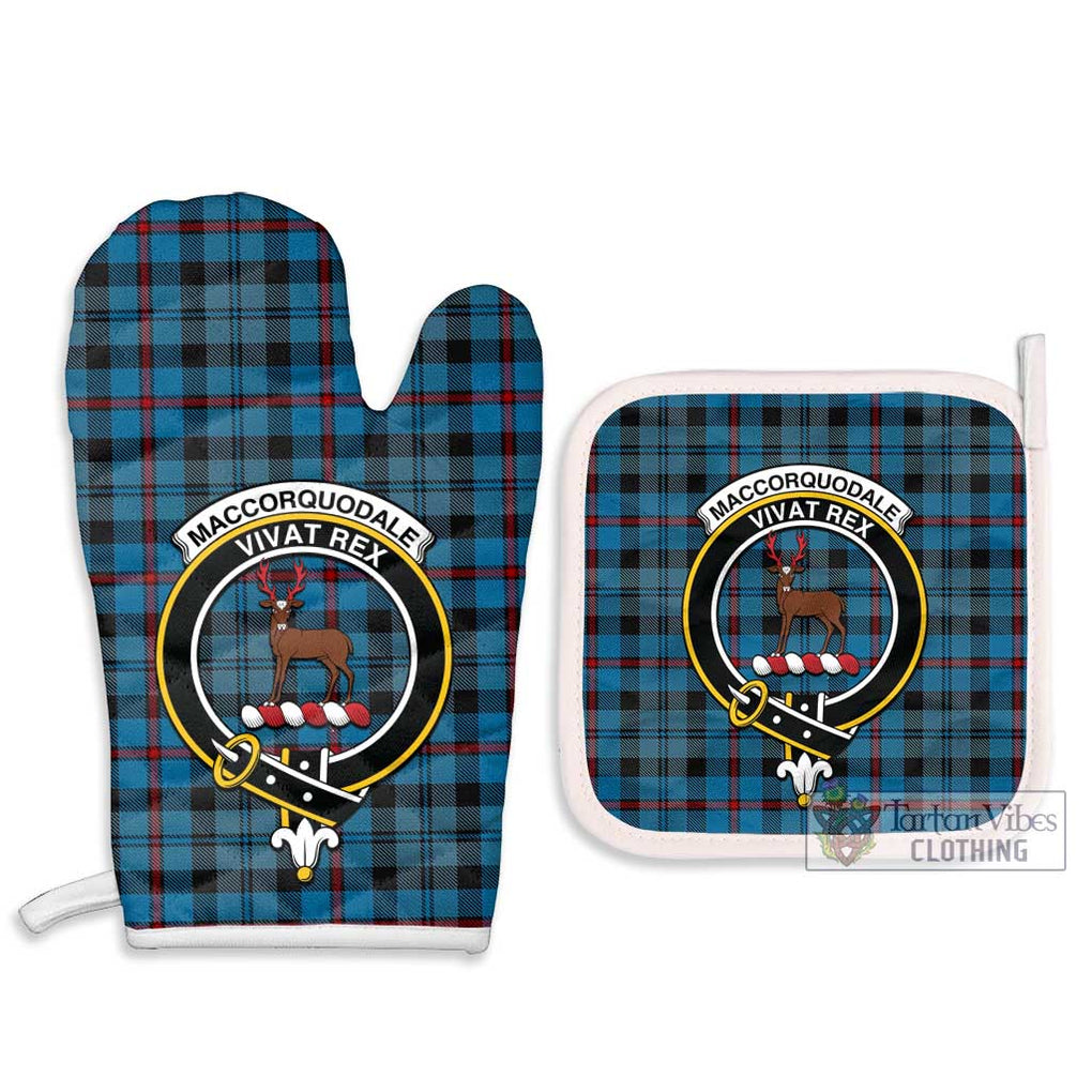 MacCorquodale (McCorquodale) Tartan Combo Oven Mitt & Pot-Holder with Family Crest - Tartan Vibes Clothing