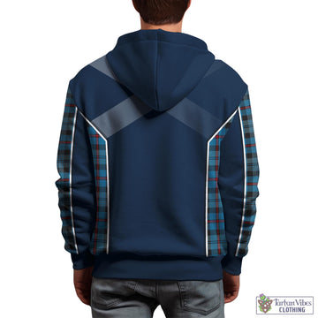 MacCorquodale (McCorquodale) Tartan Hoodie with Family Crest and Lion Rampant Vibes Sport Style - Tartan Vibes Clothing
