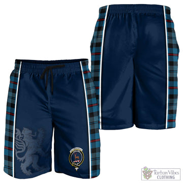 MacCorquodale (McCorquodale) Tartan Men's Shorts with Family Crest and Lion Rampant Vibes Sport Style - Tartan Vibes Clothing