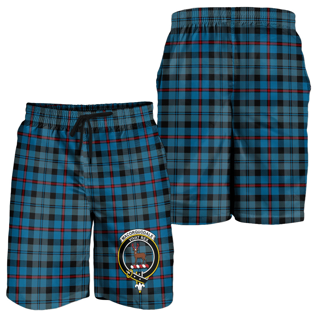 MacCorquodale (McCorquodale) Tartan Mens Shorts with Family Crest - Tartan Vibes Clothing