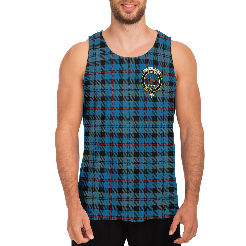MacCorquodale (McCorquodale) Tartan Mens Tank Top with Family Crest - Tartan Vibes Clothing