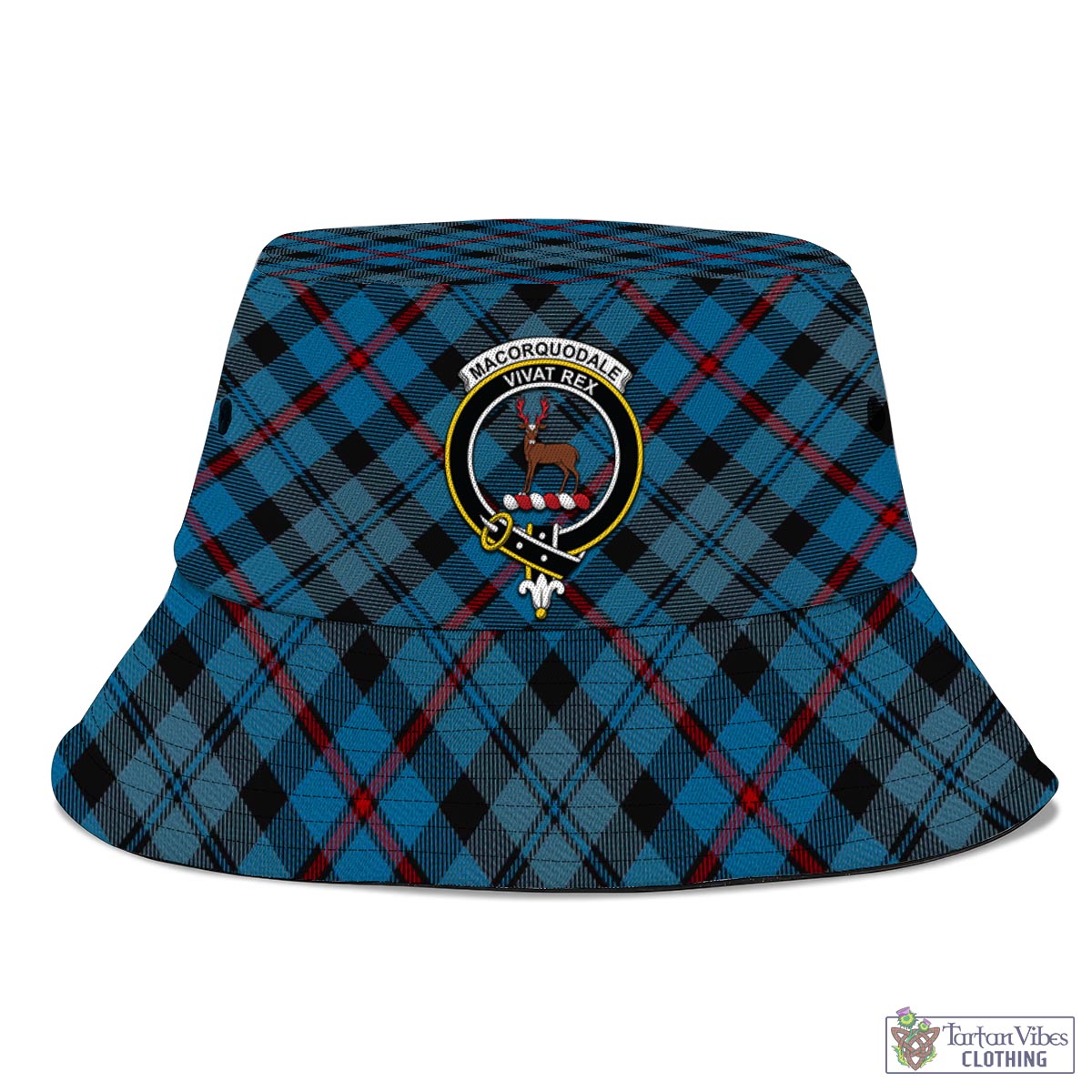 MacCorquodale (McCorquodale) Tartan Bucket Hat with Family Crest - Tartan Vibes Clothing