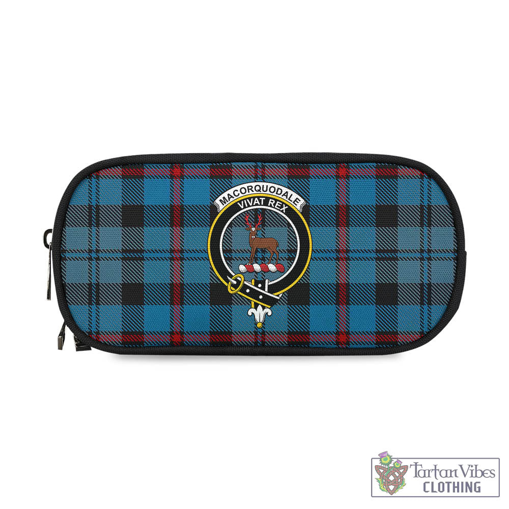 MacCorquodale (McCorquodale) Tartan Pen and Pencil Case with Family Crest - Tartan Vibes Clothing