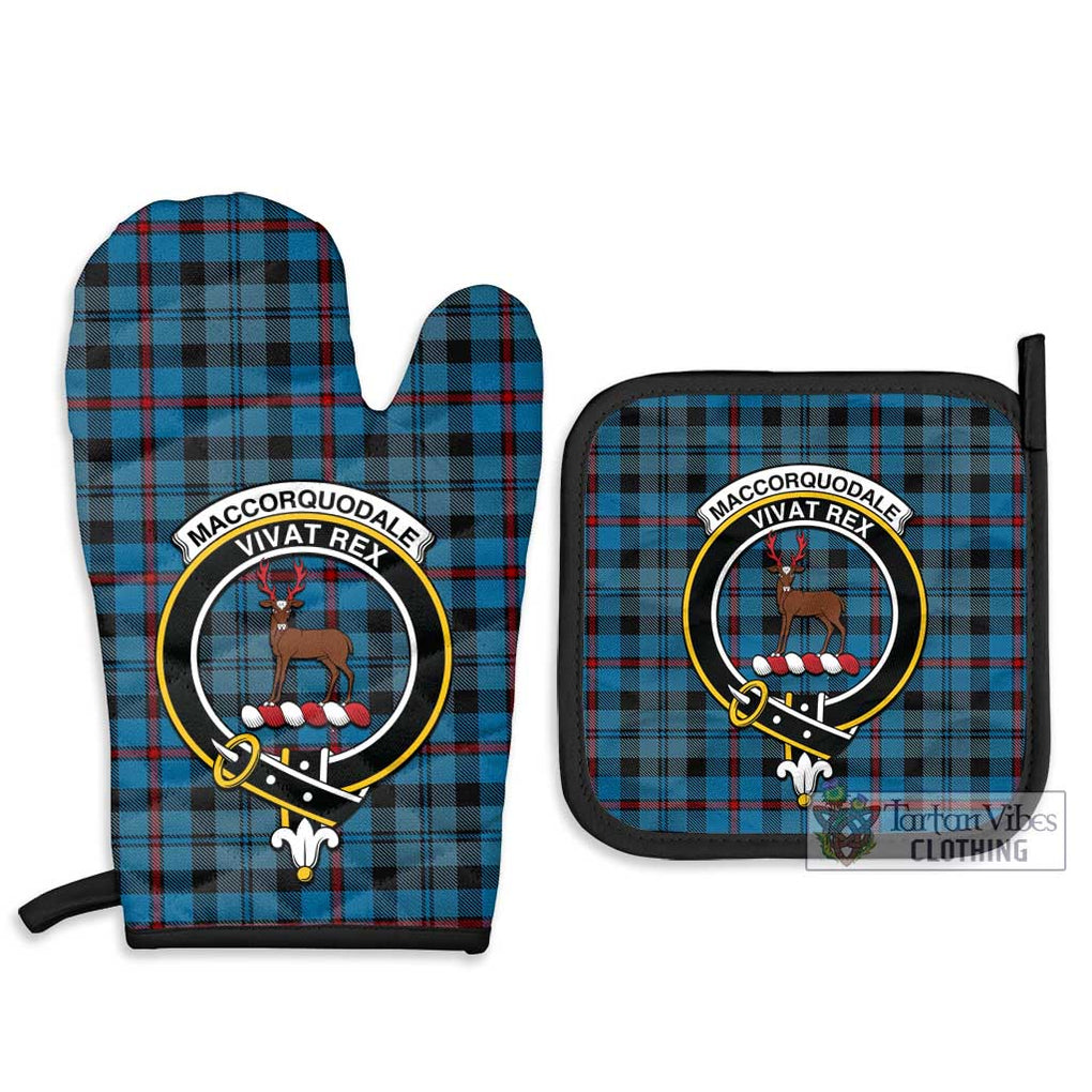 MacCorquodale (McCorquodale) Tartan Combo Oven Mitt & Pot-Holder with Family Crest - Tartan Vibes Clothing